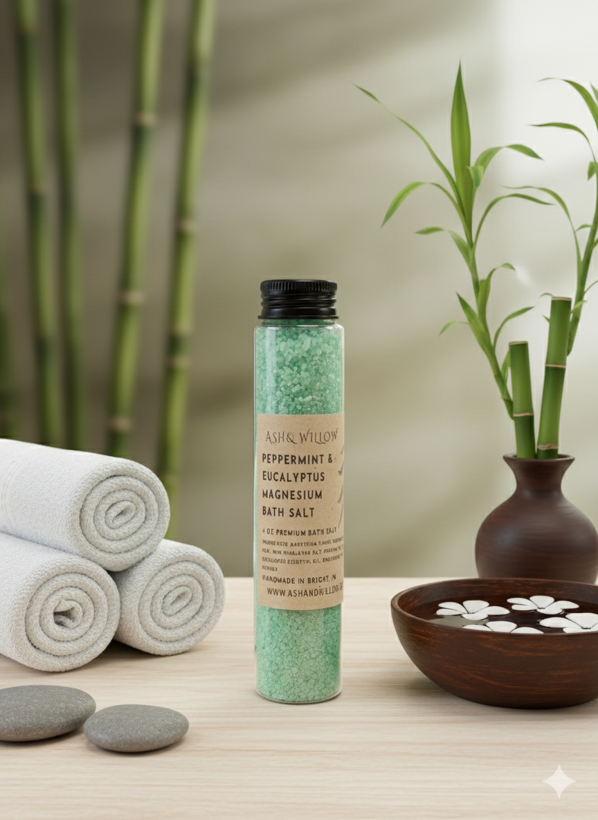 Peppermint & Eucalyptus Magnesium Bath Salt