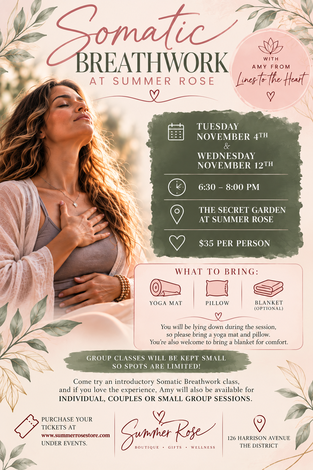 Breathwork Session- Introductory Small Group