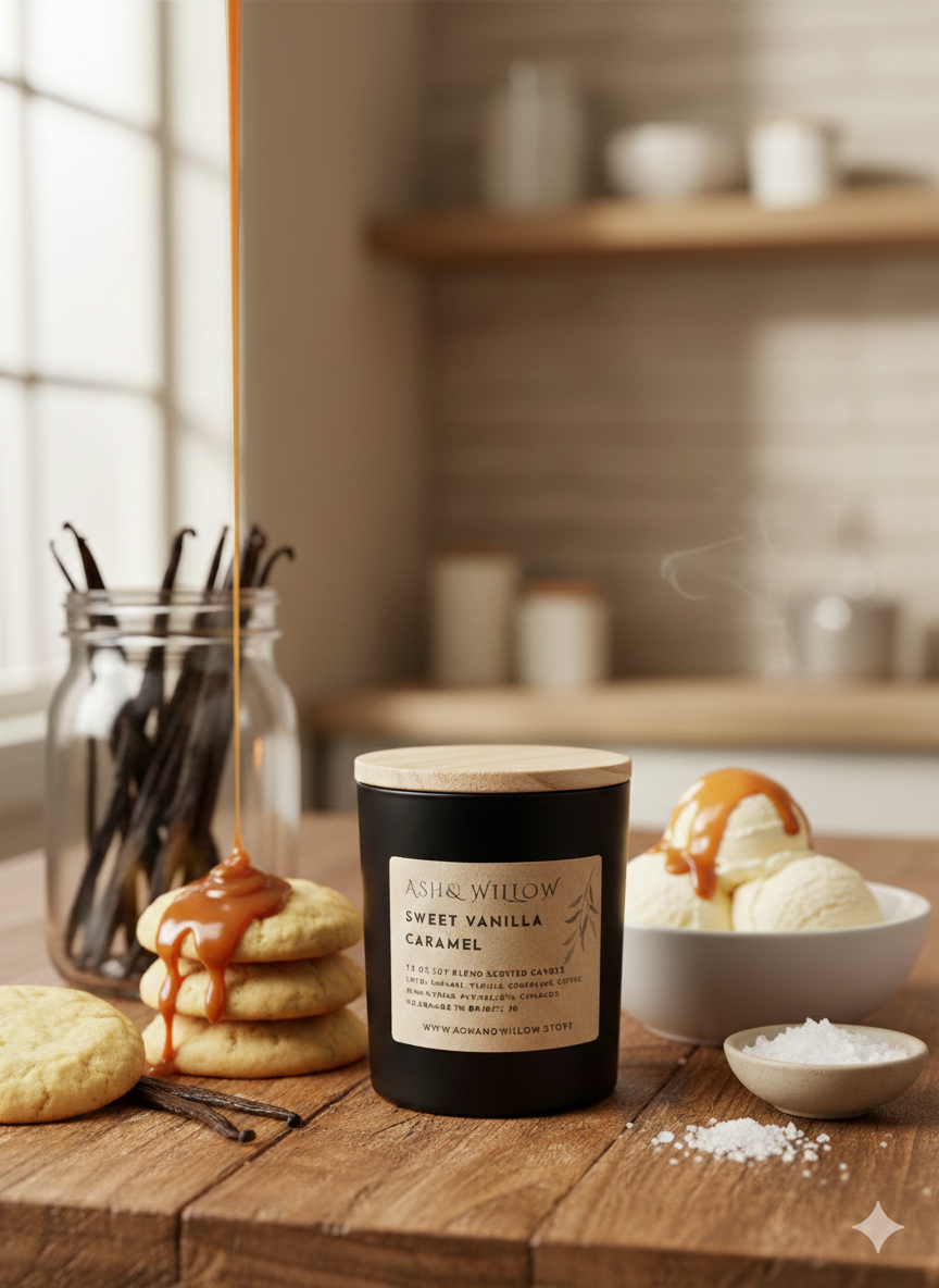 Sweet Vanilla Caramel Candle