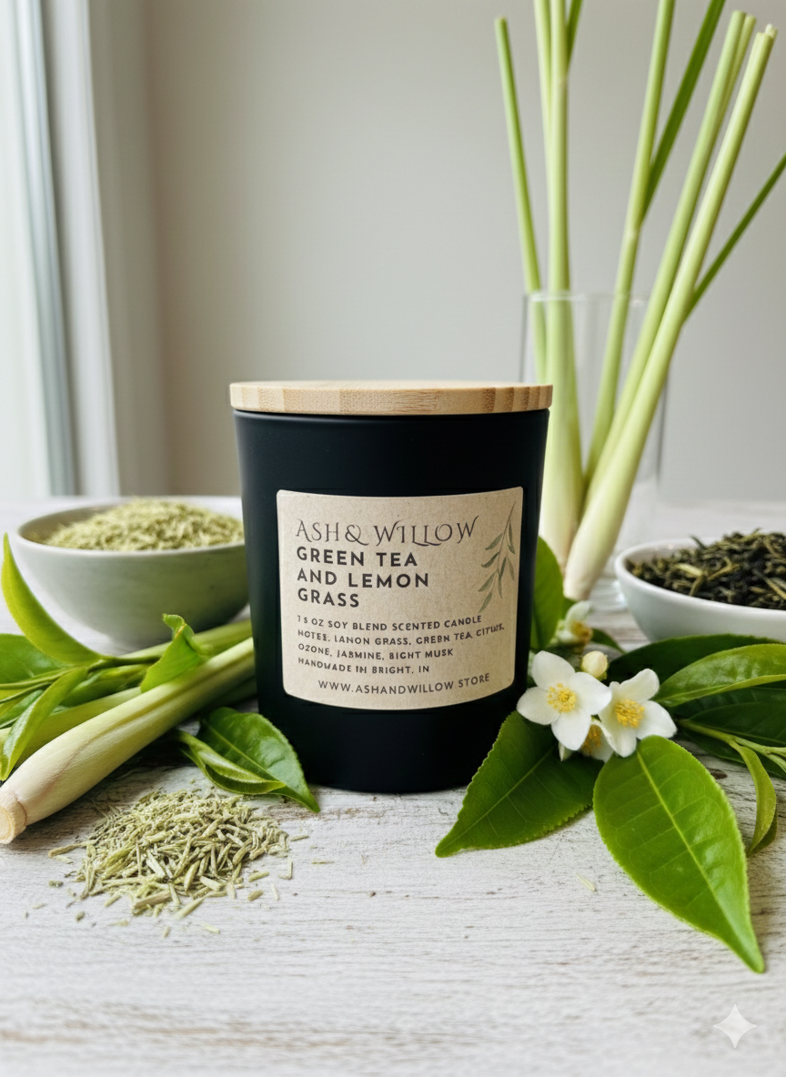 Green Tea & Lemon Grass Candle
