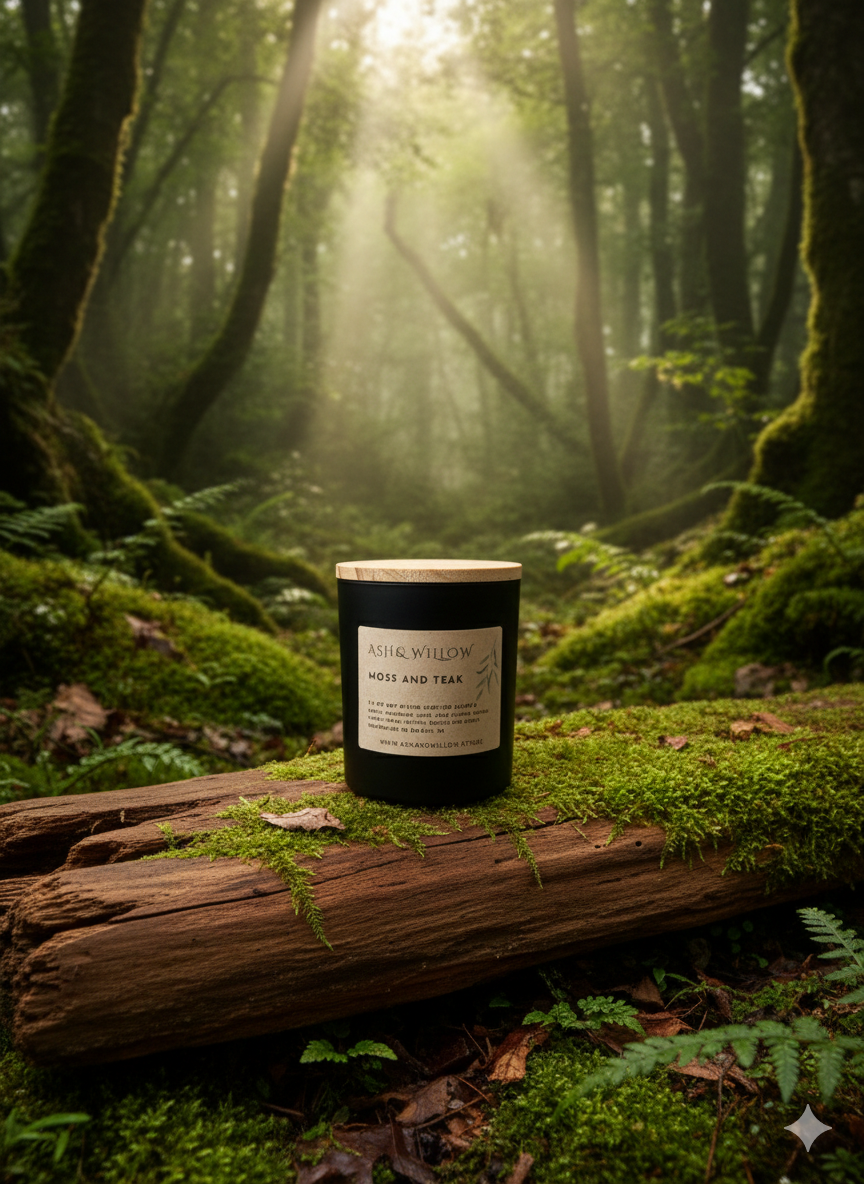 Moss & Teak Candle