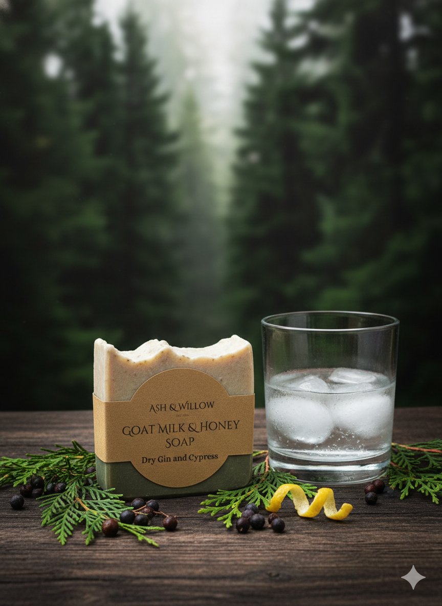Dry Gin & Cypress Goat Milk & Honey Soap