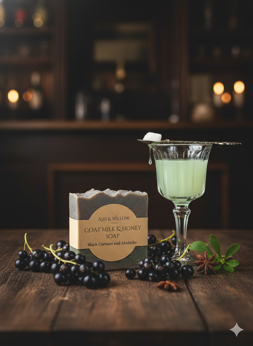 Black Currant & Absinthe Goat Milk & Honey Soap