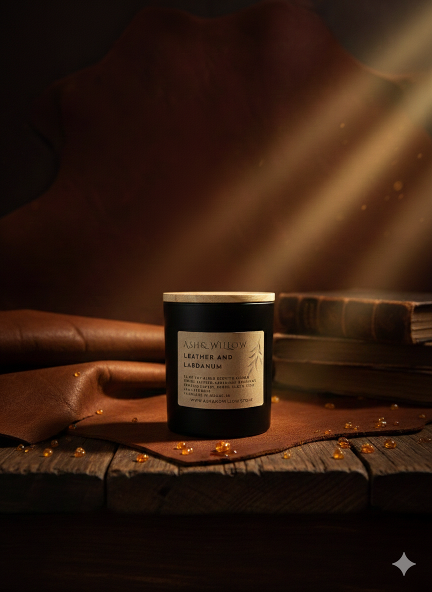 Leather & Labdanum Candle