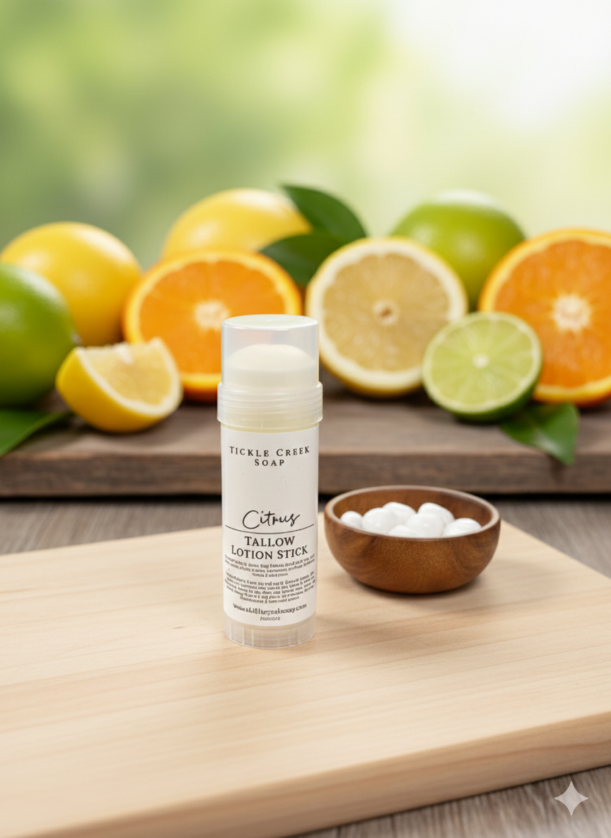 Tallow Lotion Stick: Citrus