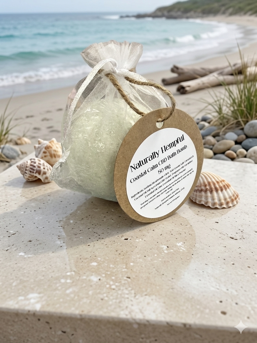 CBD Bath Bomb Coastal Calm
