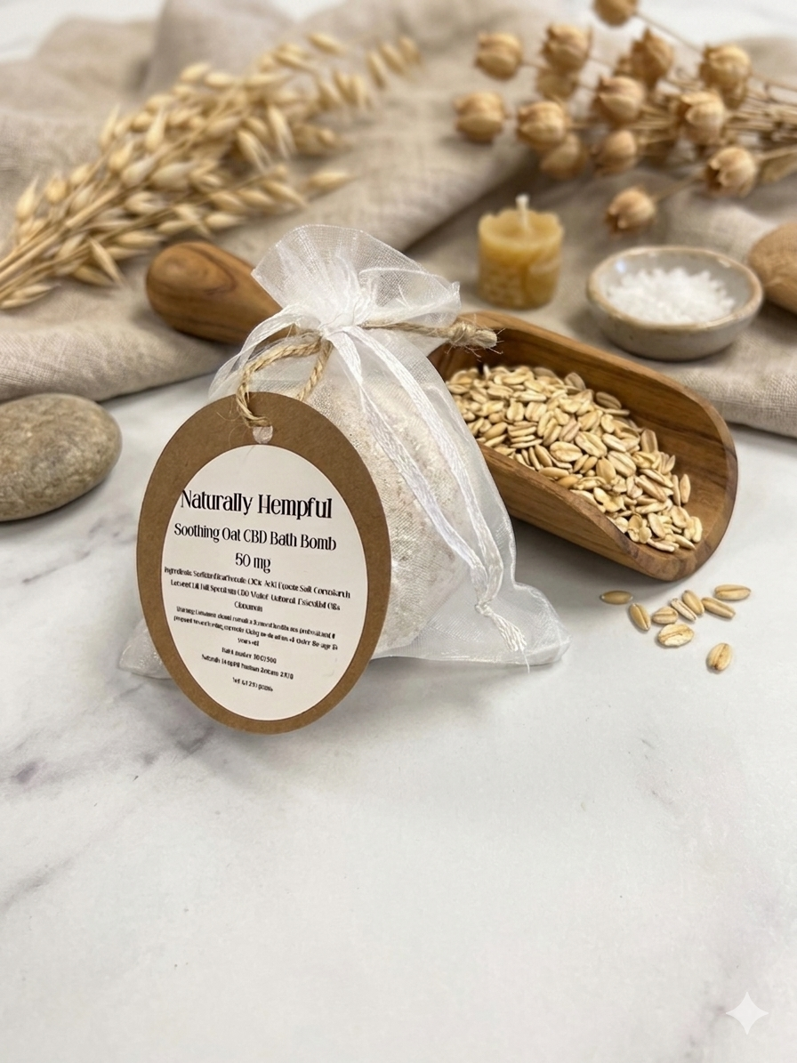 CBD Bath Bomb Soothing Oat