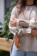 Canvas Wristlet Keychain- Harvest Flower