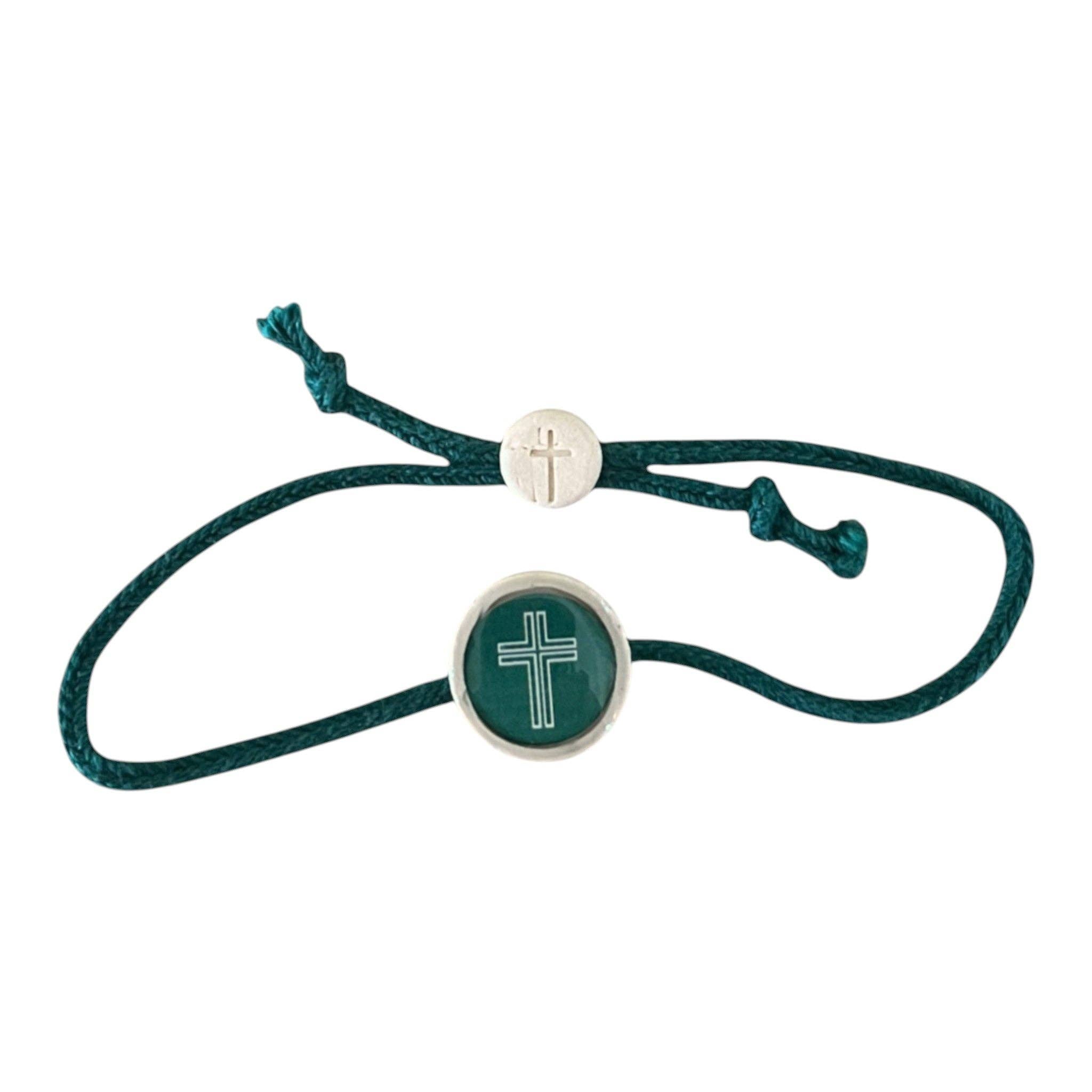 Tap To Pray® Survivor Series Bracelet: Moss + Cross