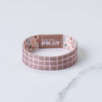Tap To Pray® Wristband – Prairie & Plaid: Small