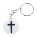 Tap To Pray® Acrylic Keychain: Mint + Cross