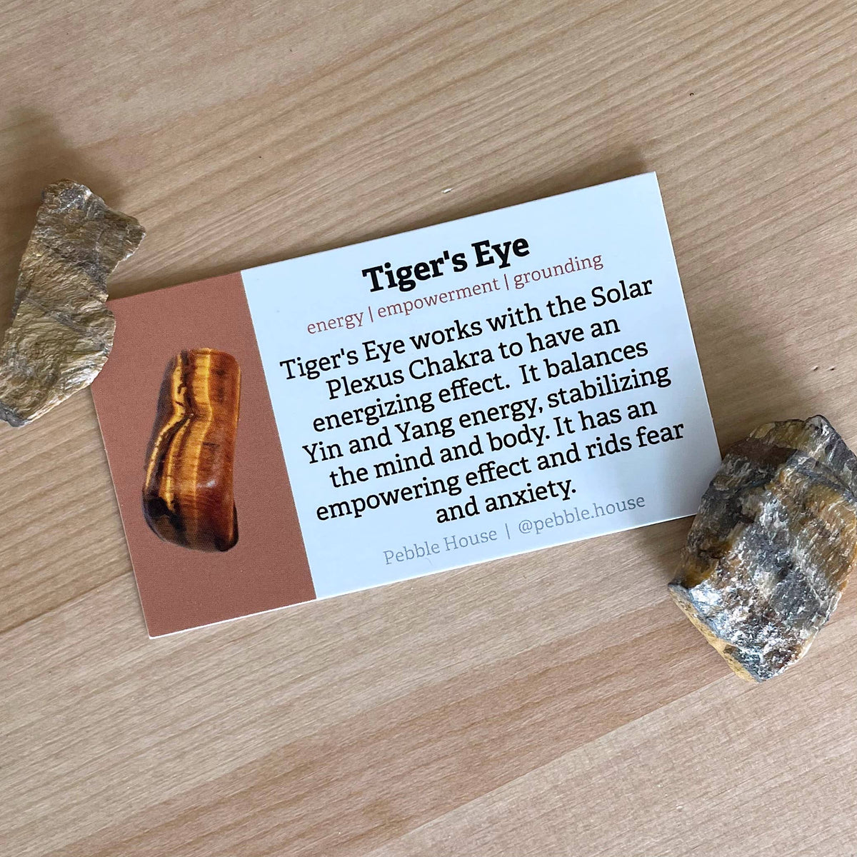 Tiger's Eye - Crystal Info Card (50 pack)