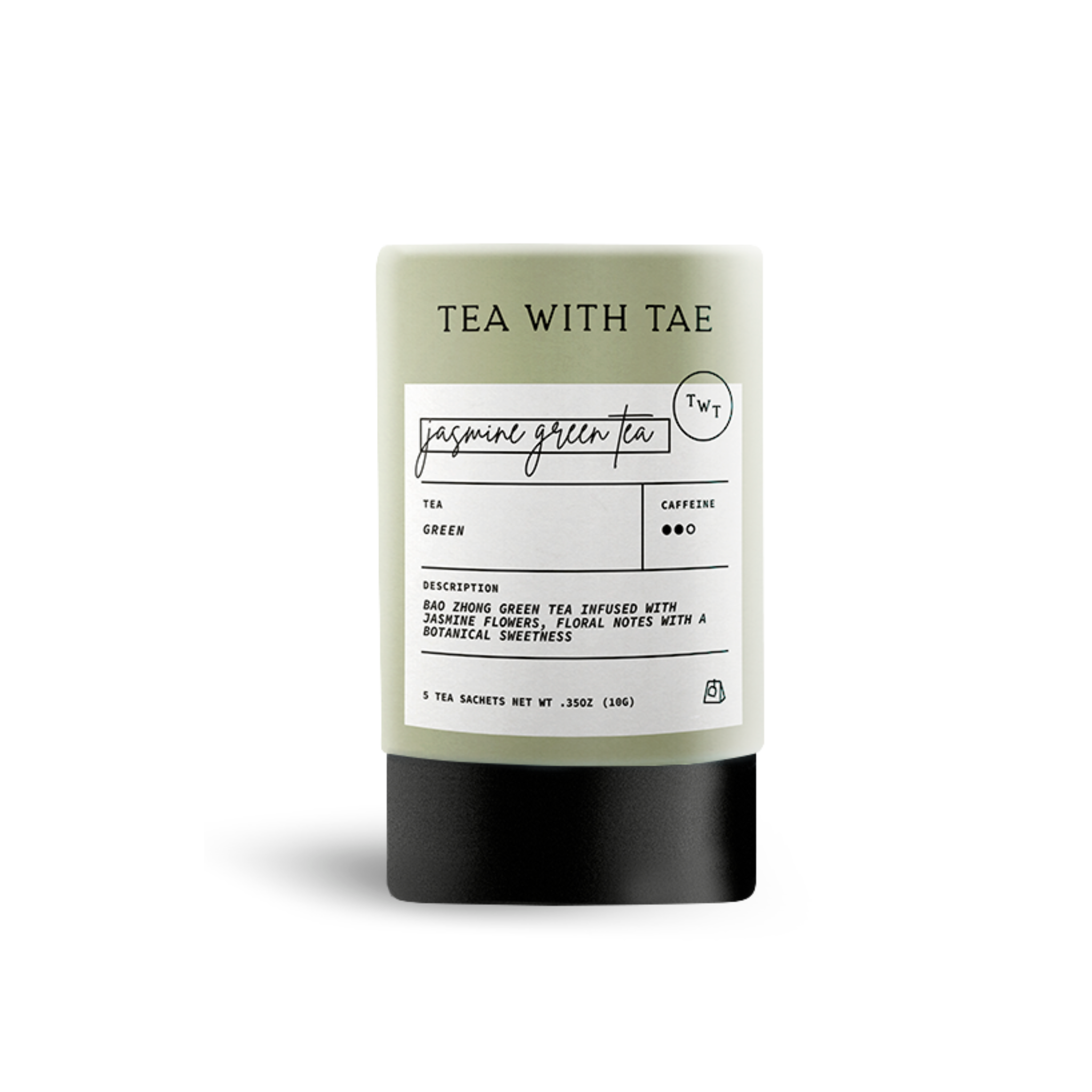 Jasmine Green Tea Mini Tube (5 tea bags)