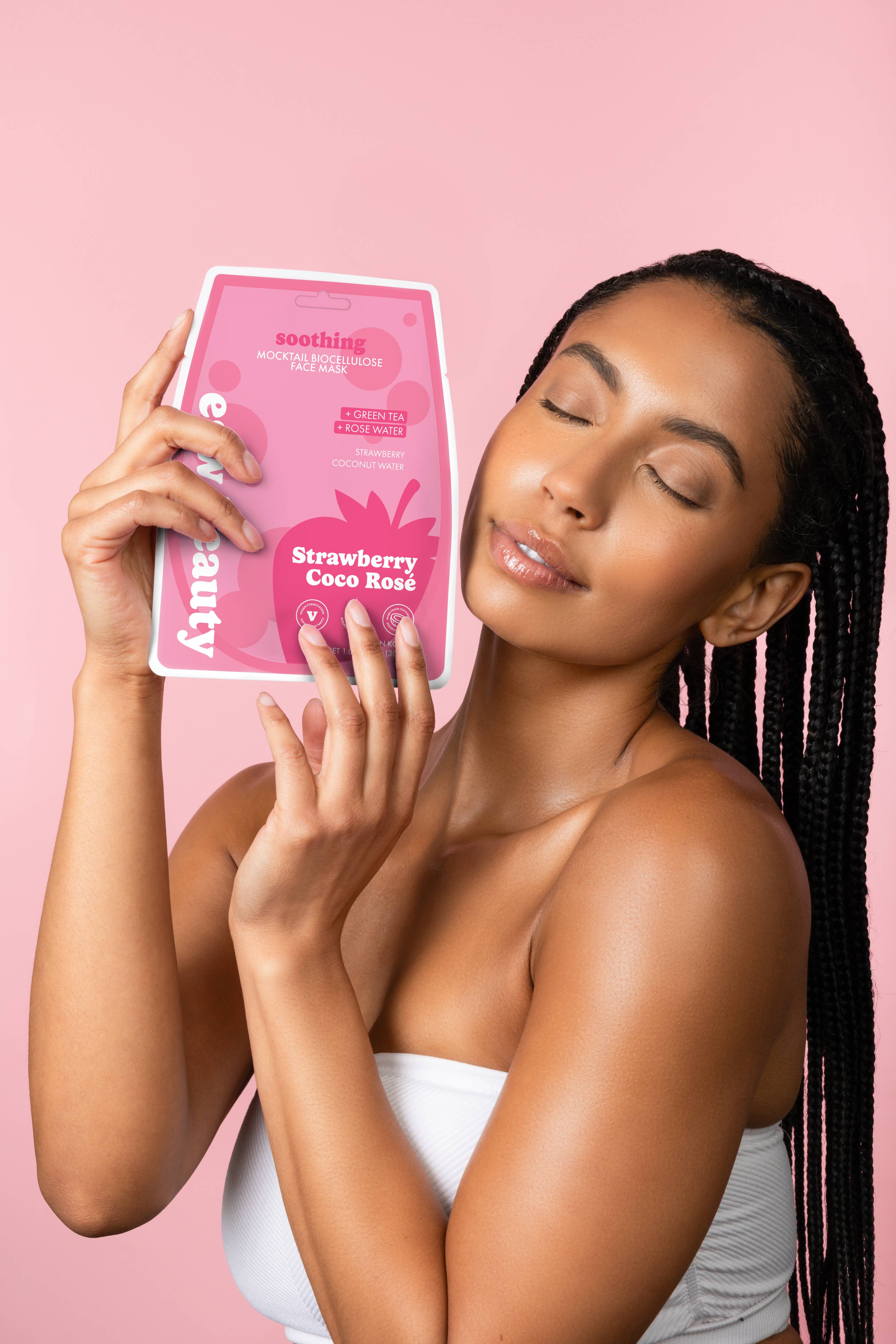 Strawberry Coco Rosé Soothing Biocellulose Mocktail Mask