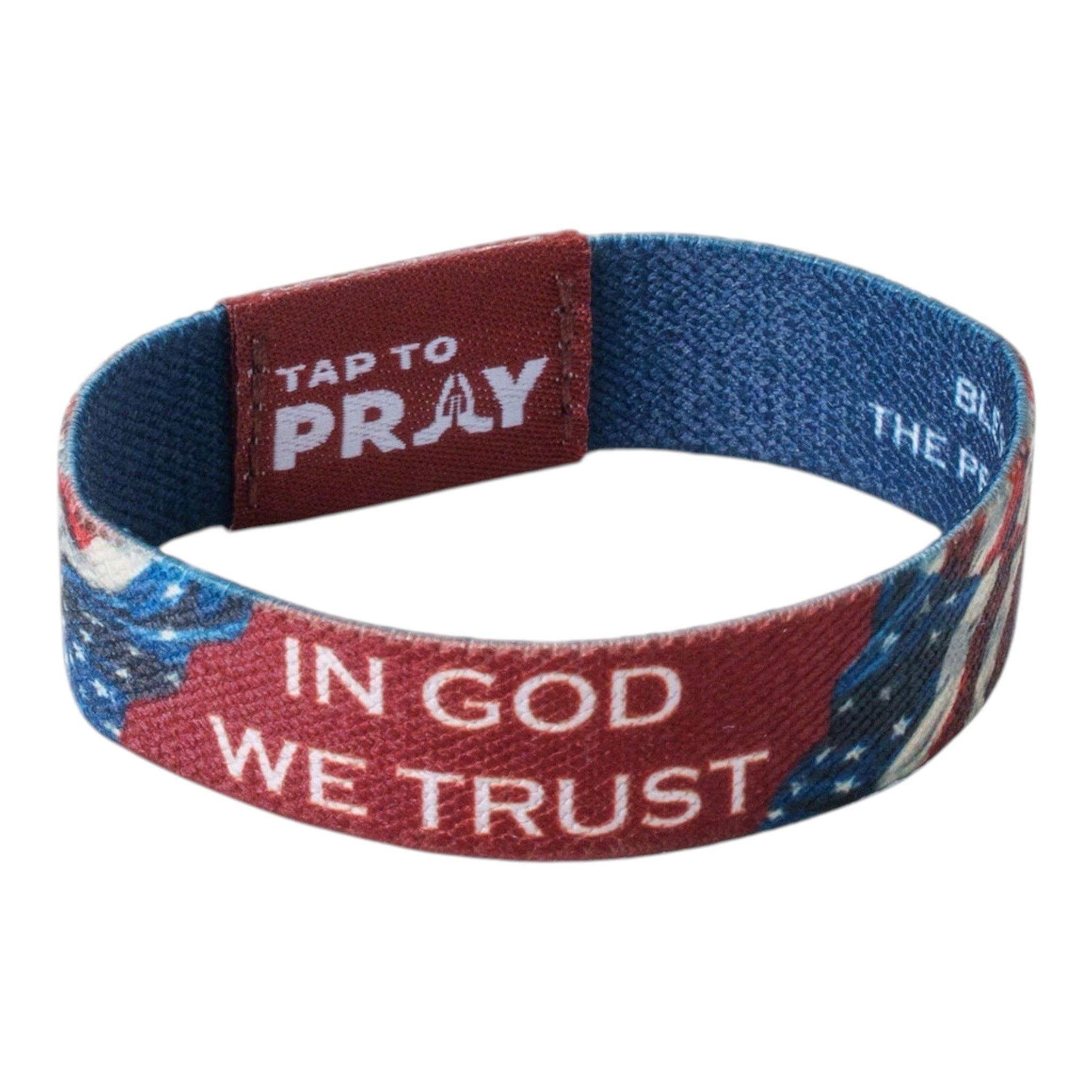 Tap To Pray® Wristband – Patriot: Large