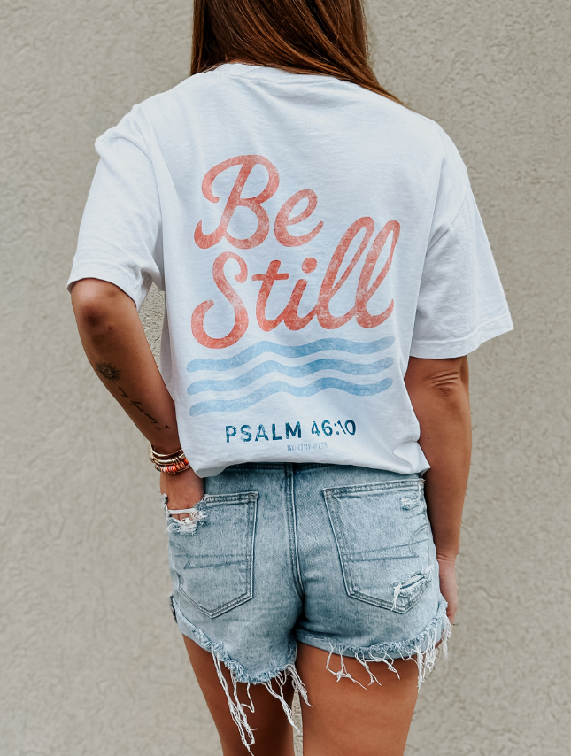 Be Still Tee: White / L