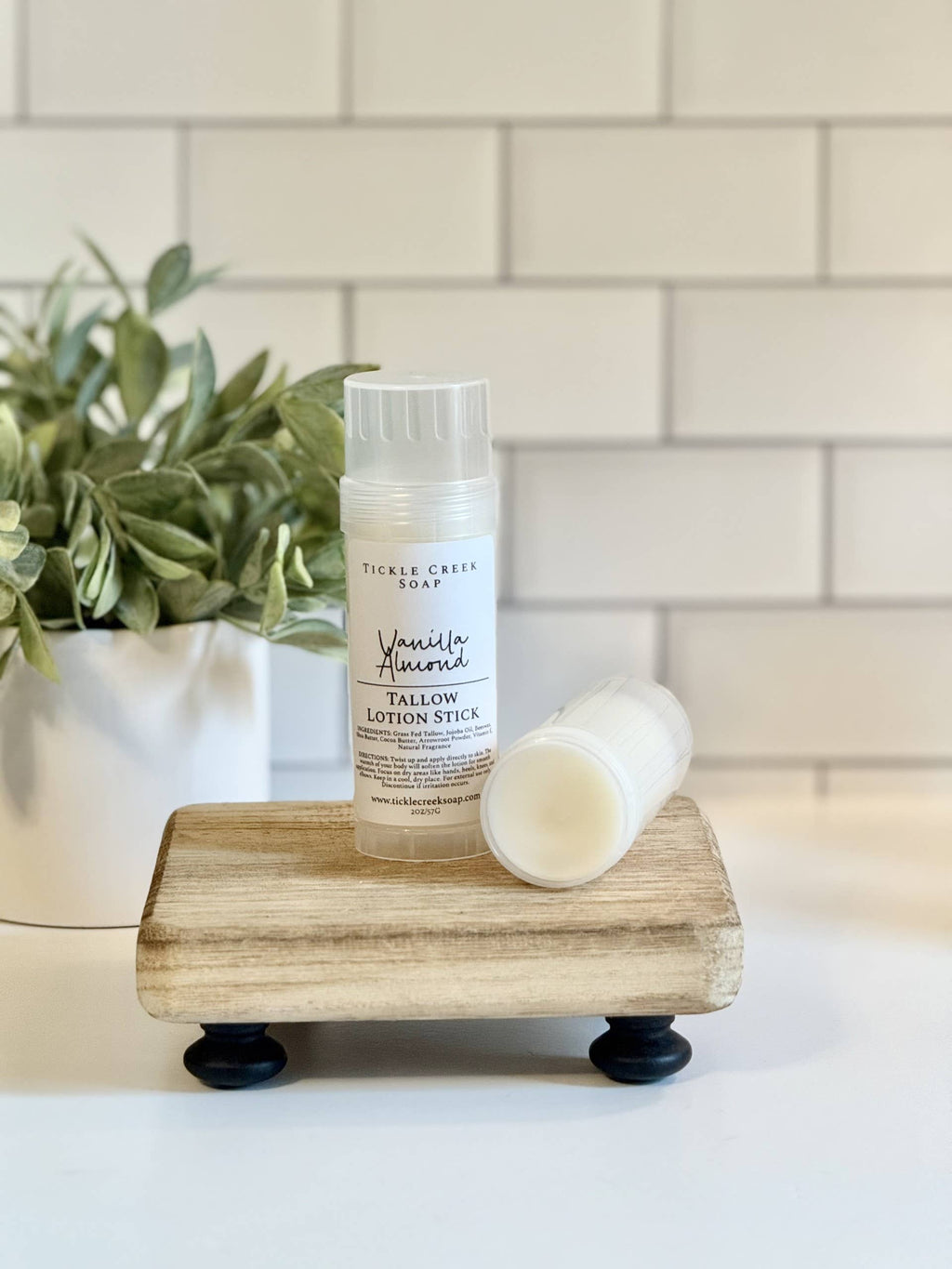 Tallow Lotion Stick Vanilla Almond