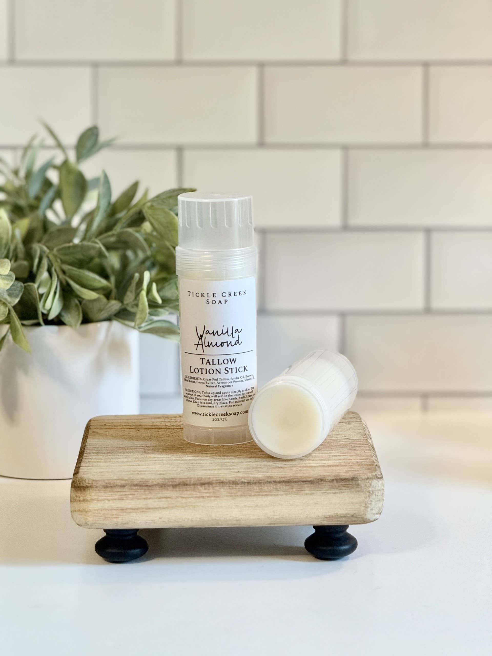 Tallow Lotion Stick Vanilla Almond