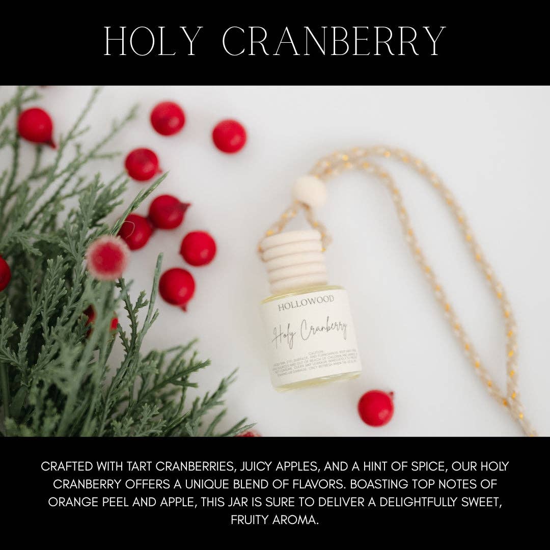 HOLIDAY CAR DIFFUSER: HOLY CRANBERRY