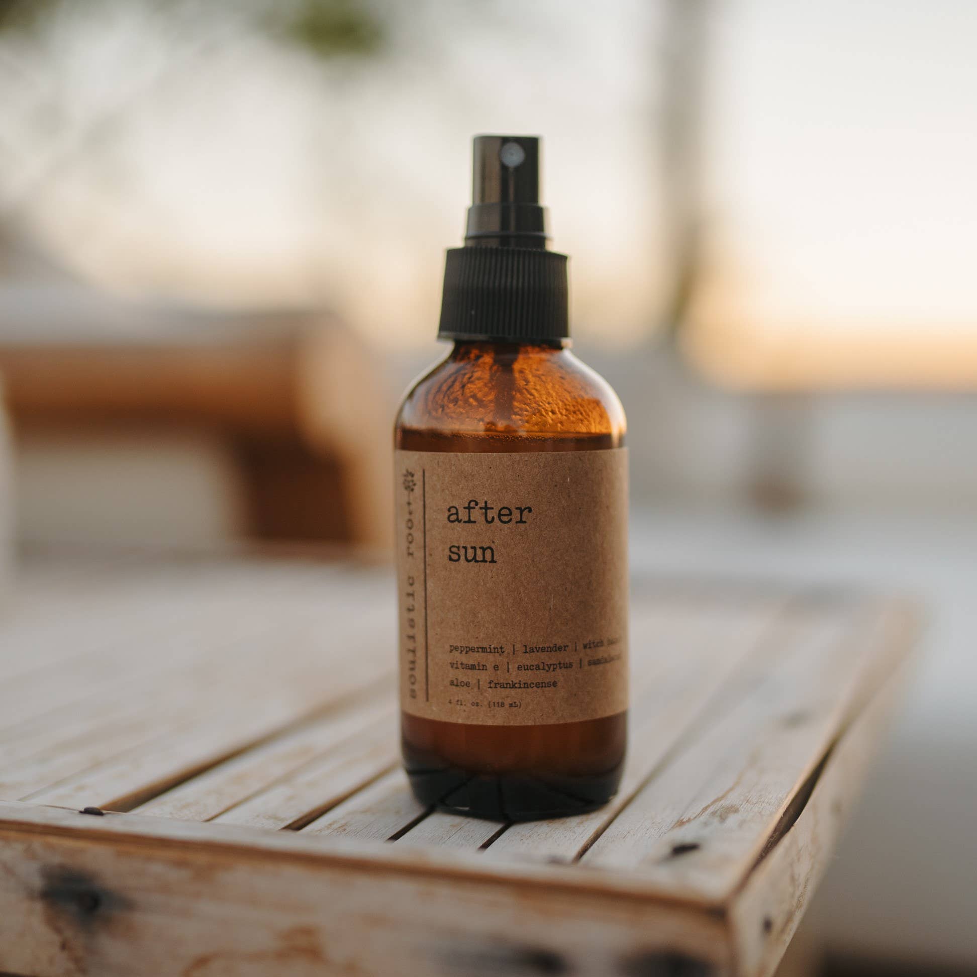 After Sun Spray – Aloe & Essential Oils for Sunburn Relief: 2 oz