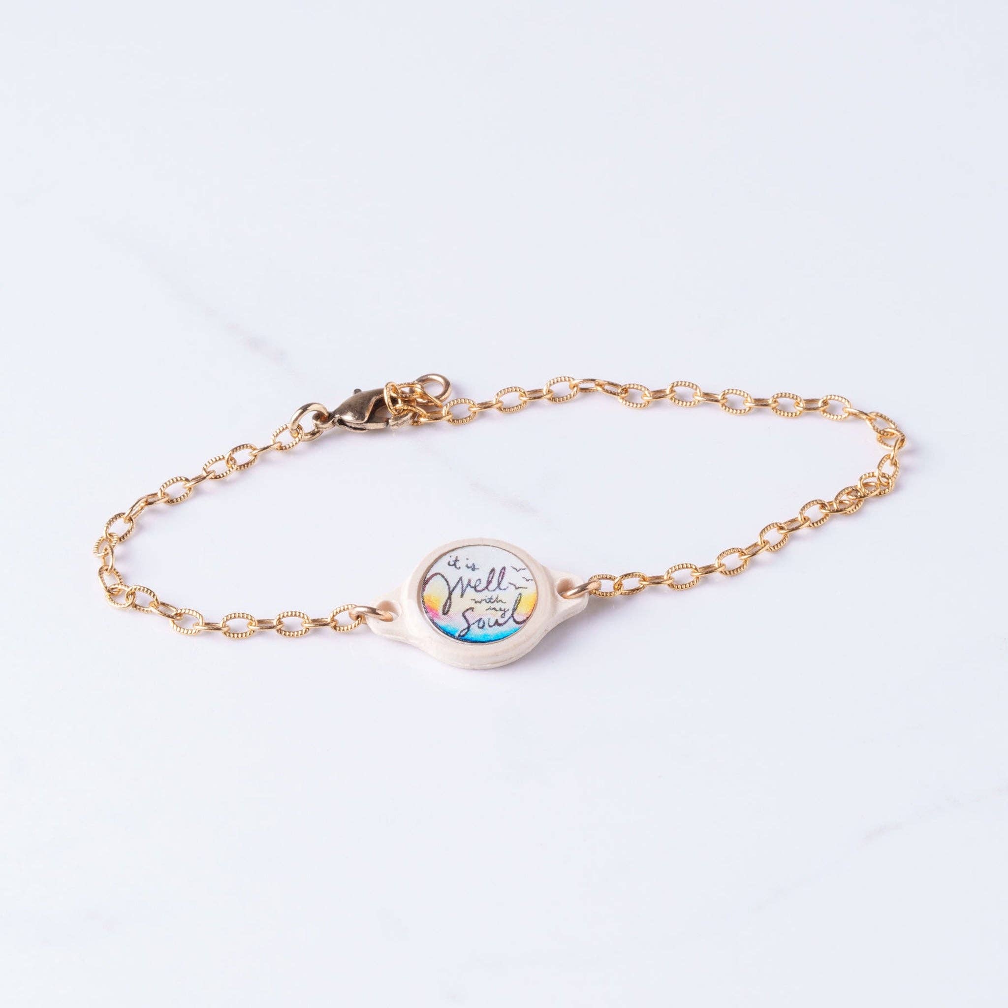 Tap To Pray® Survivor Series Bracelet: Coral + Cross