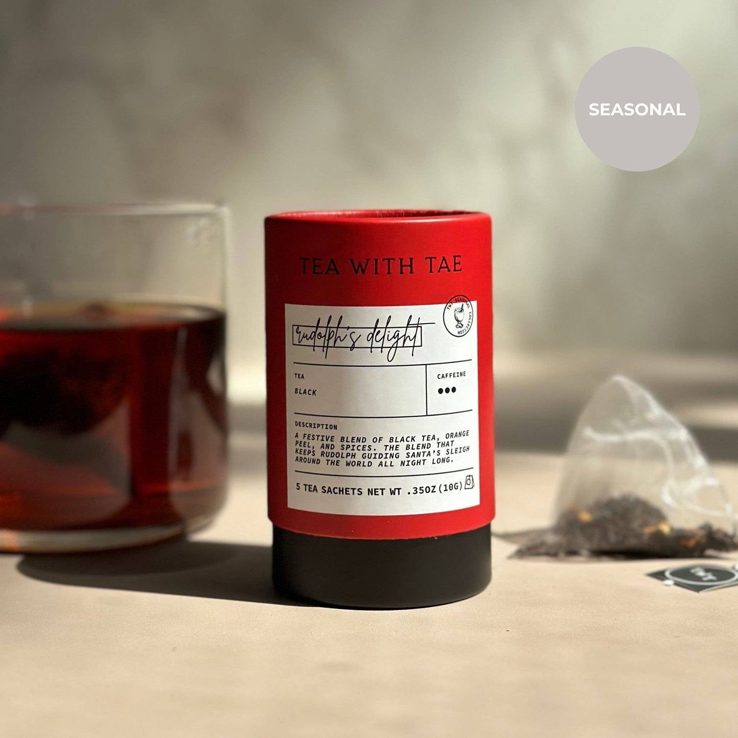 Rudolph's Delight Holiday Mini Tube (5 tea bags)