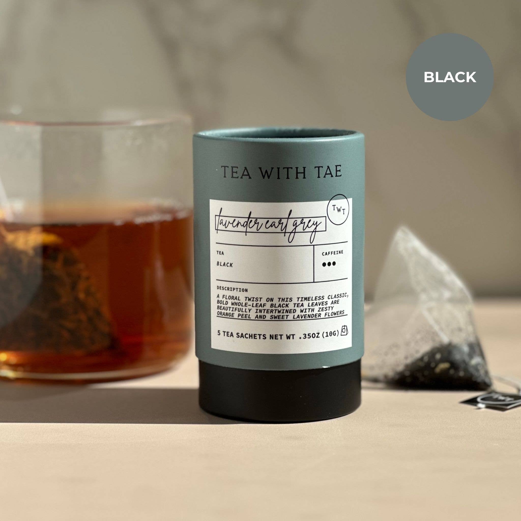 Lavender Earl Grey Black Tea Mini Tea Tube (5 tea bags)