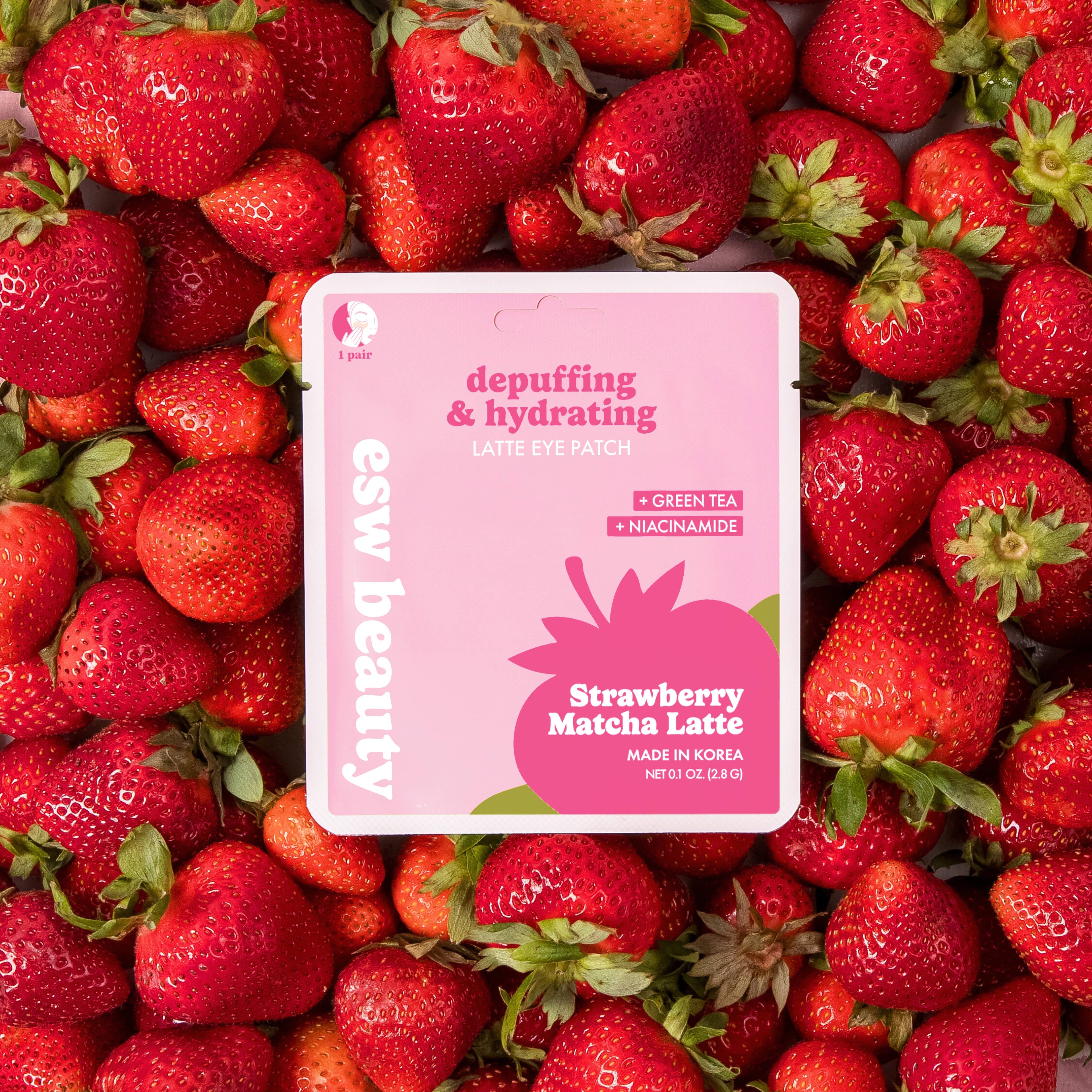 Strawberry Matcha Latte Depuffing & Hydrating Eye Patches