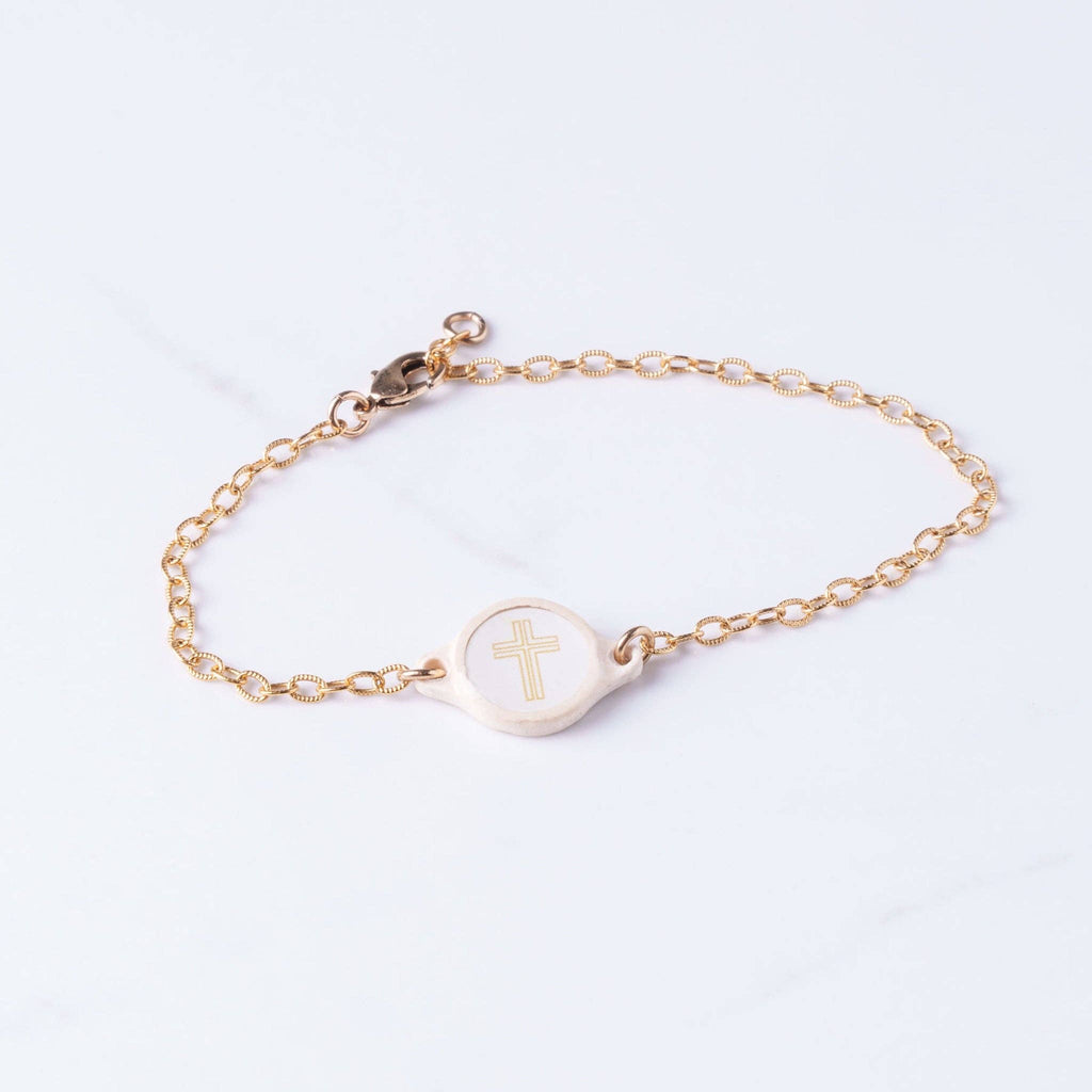 Tap To Pray® Survivor Series Bracelet: Vanilla + Cross