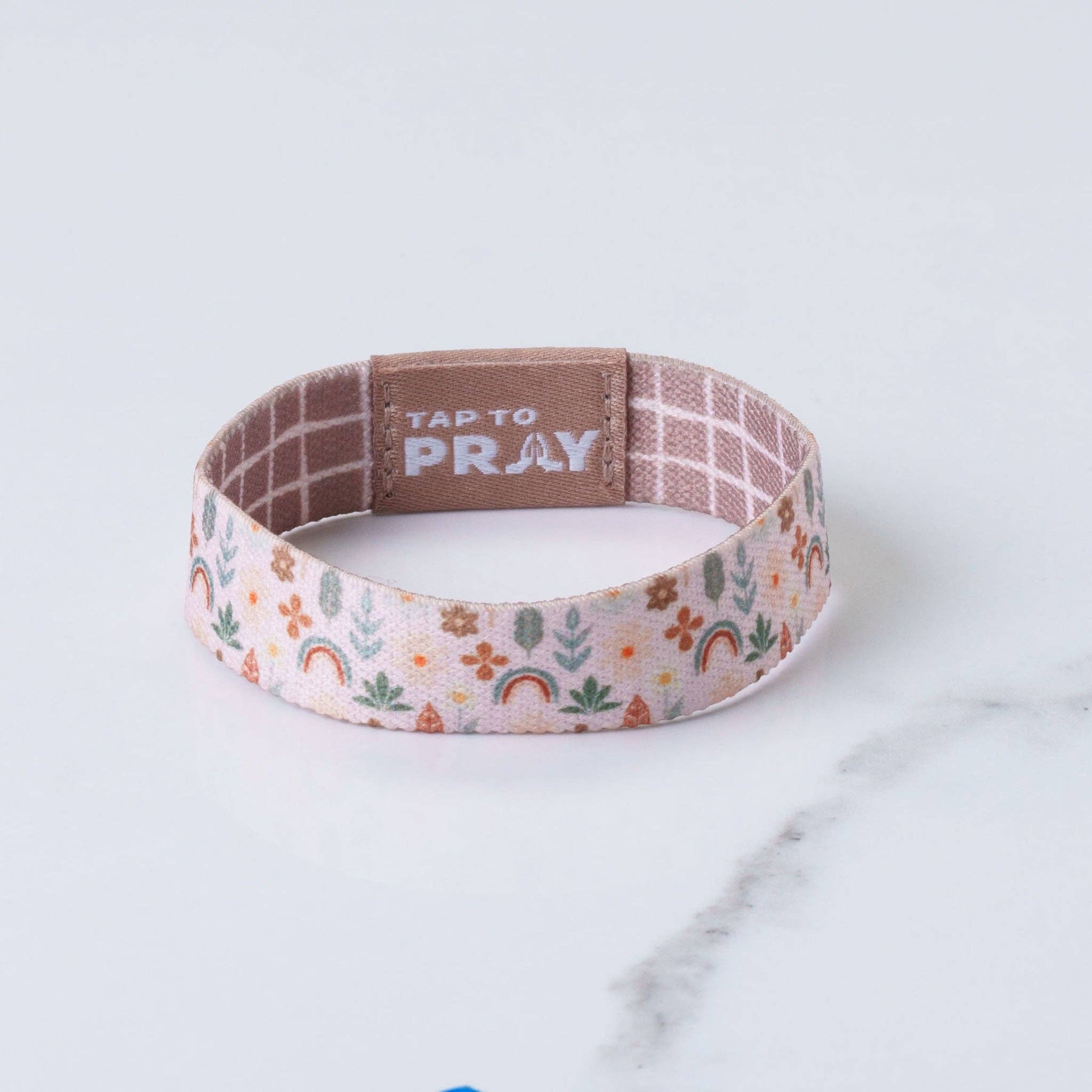 Tap To Pray® Wristband – Prairie & Plaid: X-Small