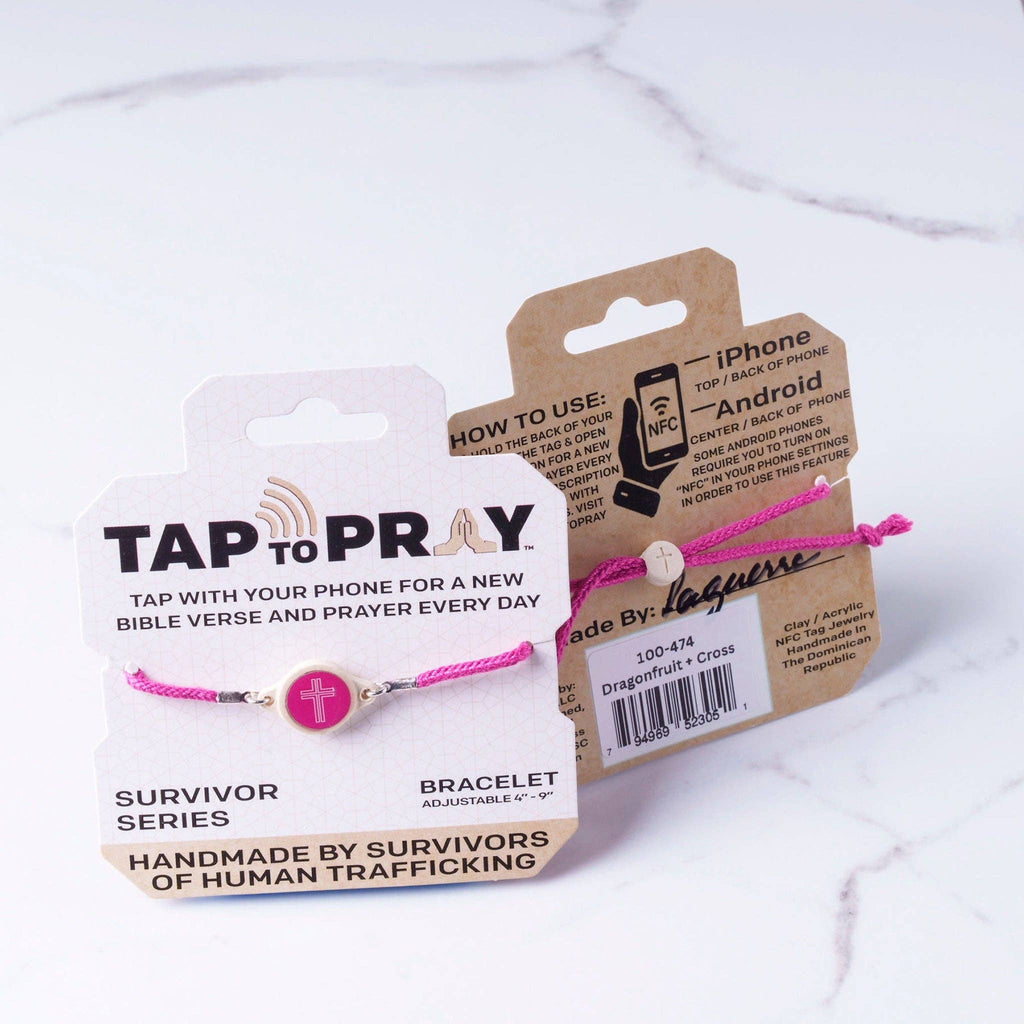 Tap To Pray® Survivor Series Bracelet: Mocha + Cross