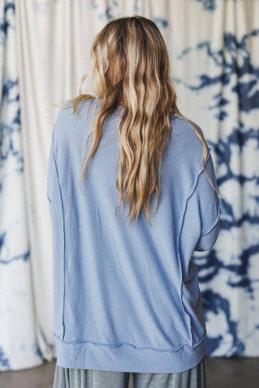 Sunset Dreamer Top - Denim: Blue