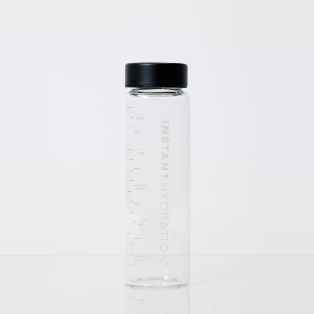 Instant Hydration Glass Water Bottle