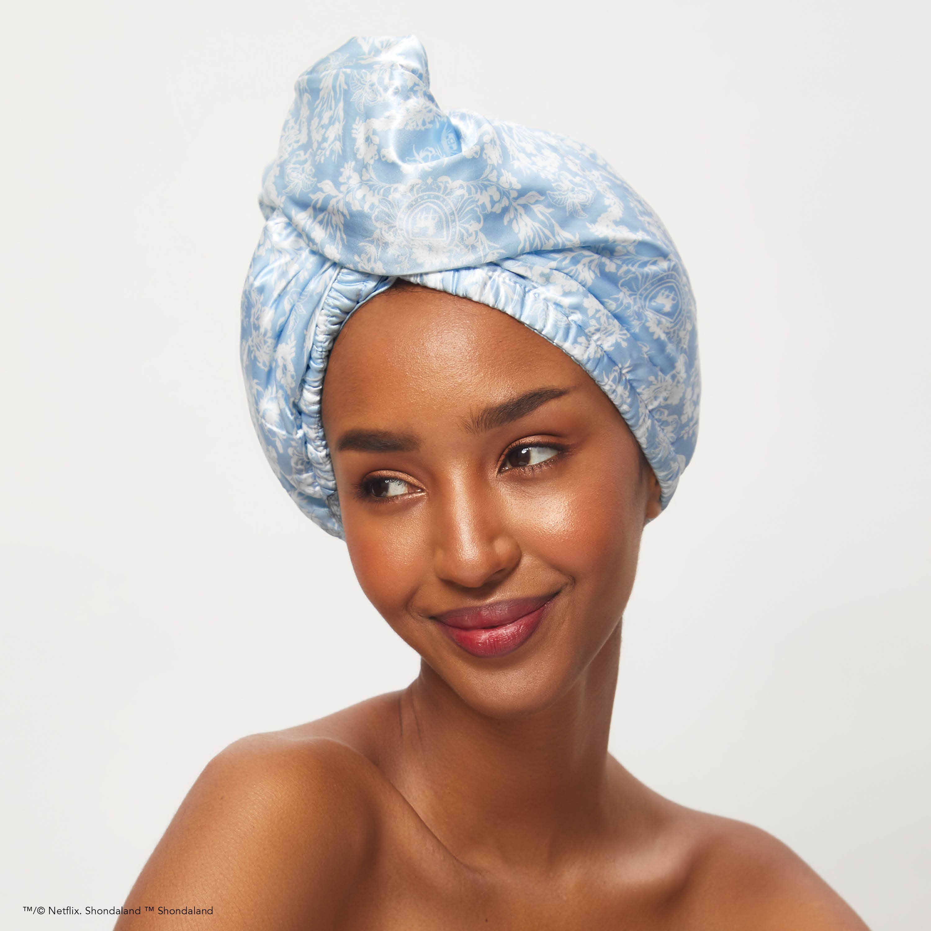 Kitsch x Bridgerton Satin Wrapped Hair Towel
