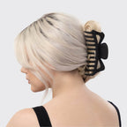 Recycled Plastic Jumbo Classic Claw Clips 2pc - Black & Tort