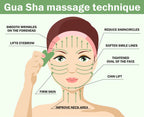 Gua Sha Stone Facial Massage Tool - Rose Quartz