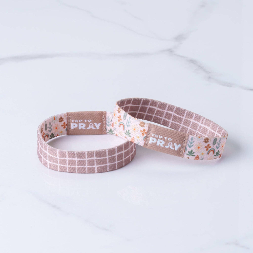 Tap To Pray® Wristband – Prairie & Plaid: X-Small
