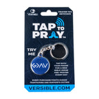 Tap To Pray® Acrylic Keychain: Black + Cross