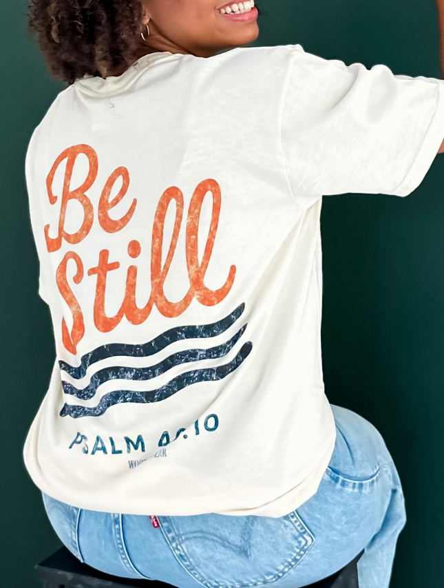 Be Still - Fall Edition Tee: Ivory / XL