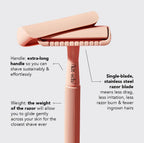 Perfect Glide Safety Razor - Terracotta