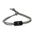 Tap To Pray® Survivor Series Tactical Bracelet: Onyx + Cross