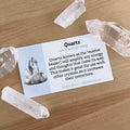 Quartz - Crystal Info Card (50 pack)